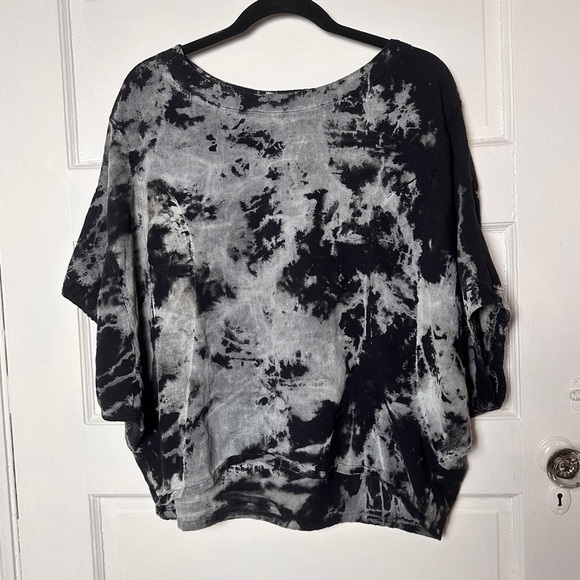 Schmatta Chic 100% Cotton Tie Dye Dolman Sleeve Top Relaxed Flowy Lagenlook SM - Picture 4 of 17